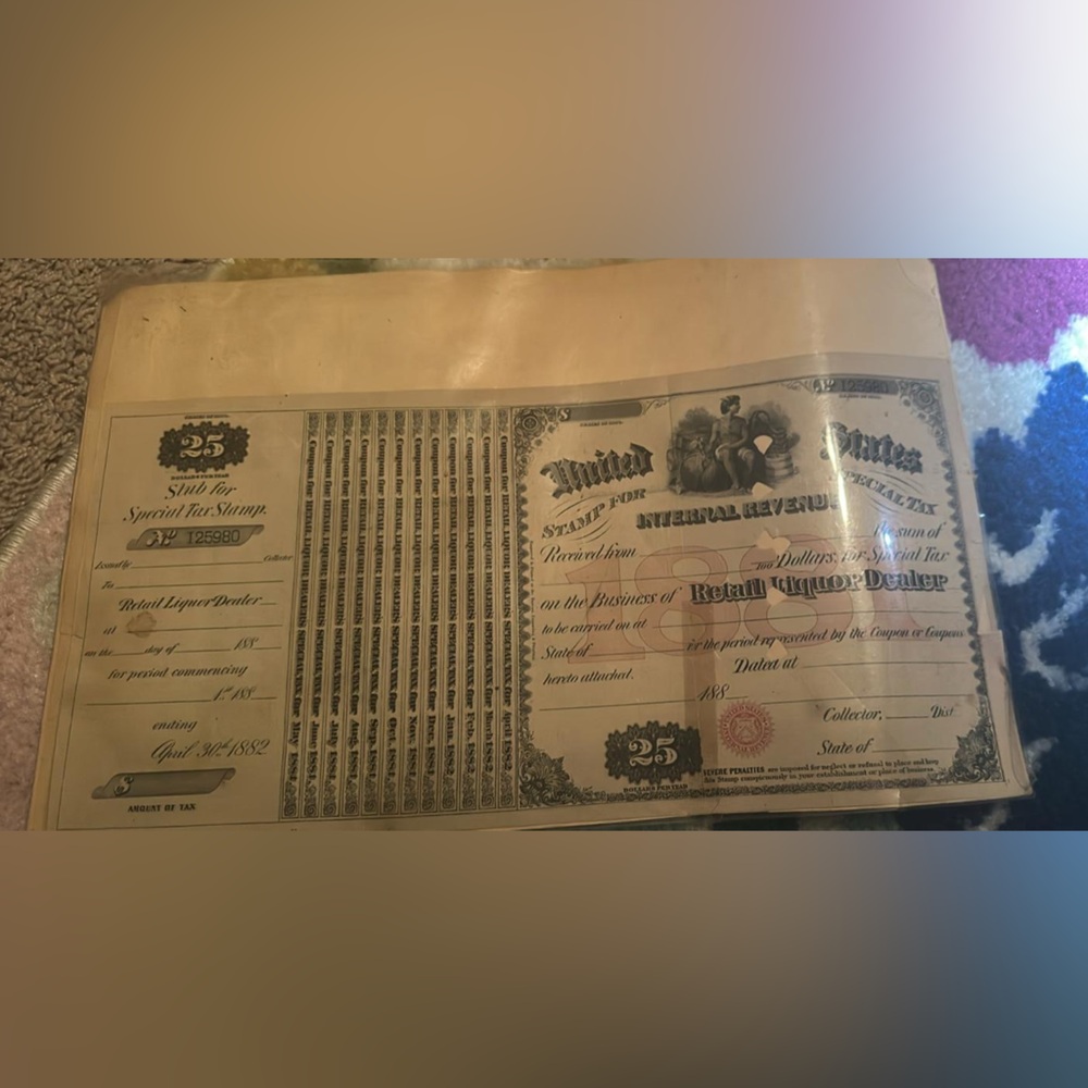 Vintage United States Bond Certificate